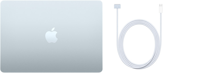 13-tums MacBook Air och usb-c till MagSafe 3-kabel