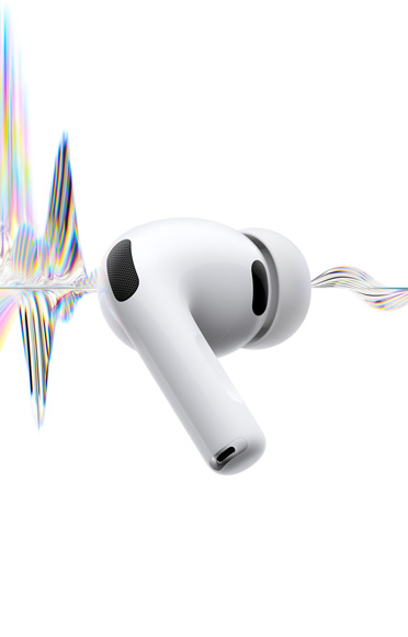 AirPods Pro 3، لون أبيض، ميكروفون لإلغاء الضجيج، رأس من السيليكون، جذع قصير