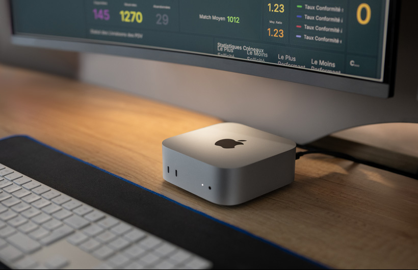 Tut Tut 總部的顧客服務團隊使用 Mac mini 辦公。